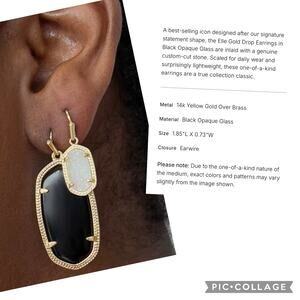 Kendra Scott black earrings